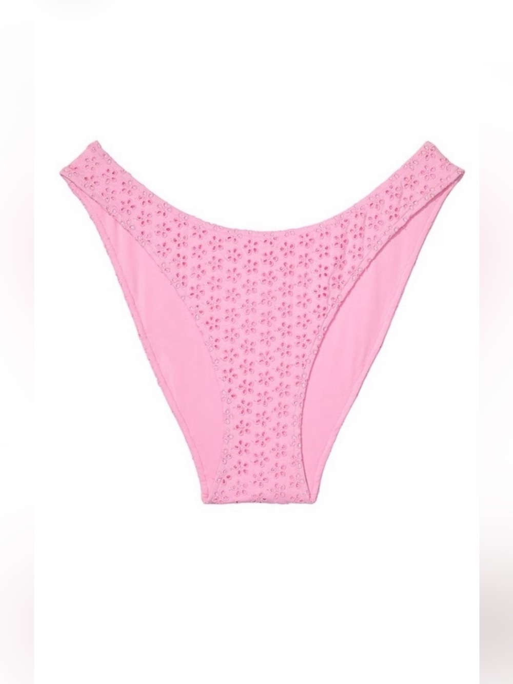 New! Frankie’s bikinis x PINK golden hour Pink Eyelet Bikini Bottom 34575